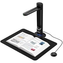 VIISAN K48 48MP Book Scanner & Document Camera, AI-Powered USB Camera with 600 DPI Used for Book Digitization, Archiving & OCR, Auto Page Smoothing, Laser Positioning, Windows/Mac