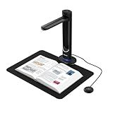 VIISAN K48 A3 Overhead Buchscanner – 48MP Sensor, 600 DPI, Automatische Seitenkrümmung-Glättung, Laser-Positionierung, 4K Video, OCR & Text-to-Speech, USB 3.0 Dokumentenscanner für Windows & macOS