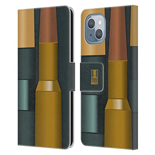 Head Case Designs Rifle Bullets Metal Slugs Leather Book Wallet Case Cover Compatible With Apple Iphone 14 #TOP18