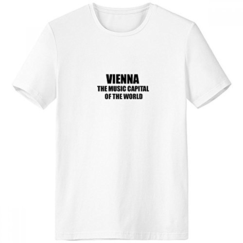 T-shirt Vienne Music Capital cadeau original homme passionné de musique classique et d'Europe