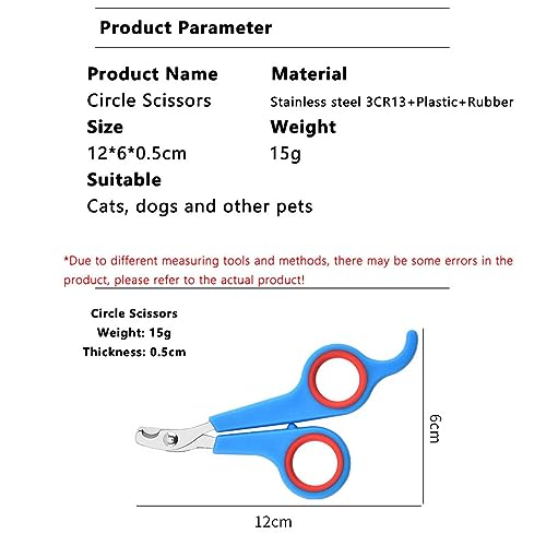 OWKAY Acier Inoxydable Pet Grooming Nail Clippers Small Dog Cat Dog Nail Clippers Cat Nail Scissors Pet Supplies Accessoires - Image 7