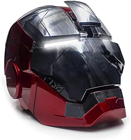 Iron-man Helmet Electronic MK 5 Helmet Wearable Auto Open/Close Iron-man Helmet with Sounds & LED Eyes Iron-man Super Hero Movie 1:1 model Wearable Movie Prop Replica Christmas, Halloween