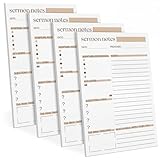 Eaasty 4 Pcs Sermon Notes Notebooks Tear Away Church Notebook Bible Study Journals for Men Women Church...