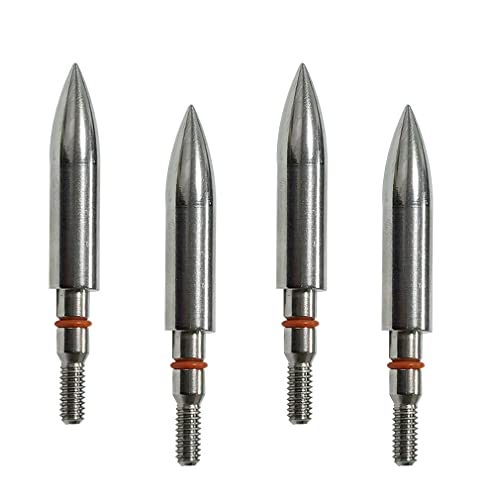 Image of 100 /125 /150 /200 /300 Grains Archery Field Points Practice Field Tips, Archery Target Practice Hunting Arrow Tip for Recurve, Compound Bow Crossbow, Stainless Steel Screw in Broadheads