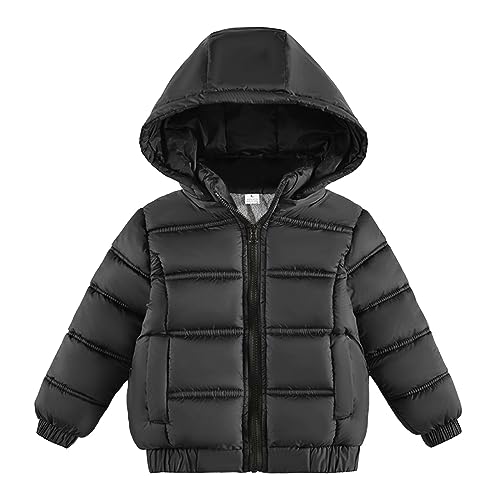 Boys Girls Winter Puffer down Jacket Warm Padded Thicken Coats Full Zip Hooded Parka Jackets Outerwear Clothes