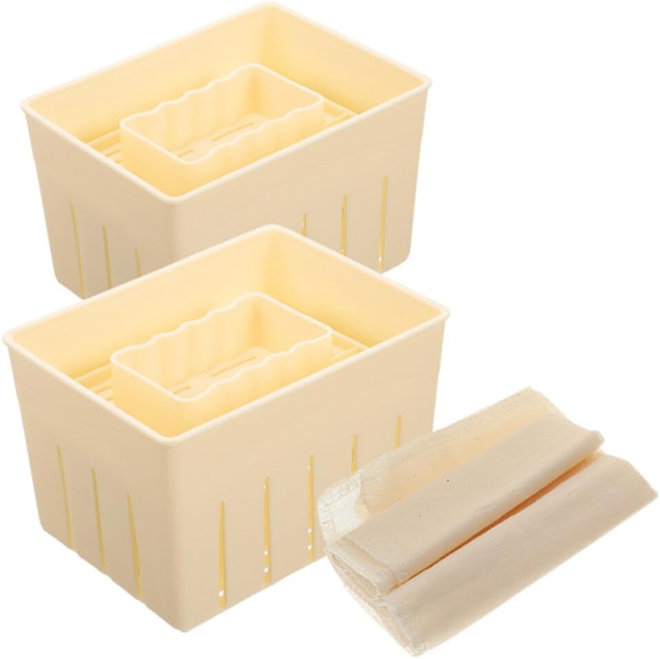 Tofu Mold Plastic with Filter Cloth for Household Use