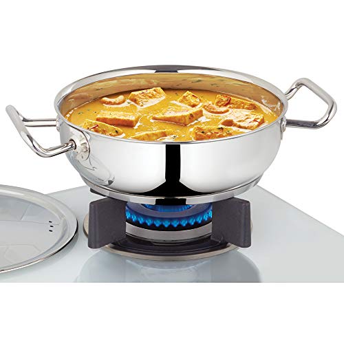 25% OFF on Borosil Stainless Steel Kadhai with Lid, Induction Friendly 25% OFF on Borosil Stainless Steel Kadhai with Lid, Induction Friendly