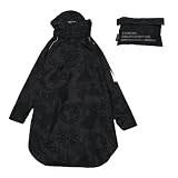 KiU キウ ビジブルバイシクルレインポンチョ VISIBLE BICYCLE RAIN PONCHO 防水 撥水 はっ水 耐水 雨対策 台風 梅雨 レインコート スリーブポンチョ アノラック 雨具 袖付き 収納袋 ポケット おしゃれ かっこいい 通勤 通学 自転車 アウトドア フェス リフレクター 反射 ユニセックス メンズ レディース 男女兼用 スターペイズリーRE K407-699