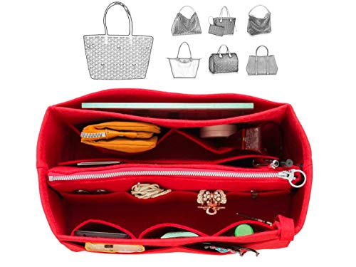 Fits Tory Burch Bags Felt Tote Organizer W Detachable Zipper