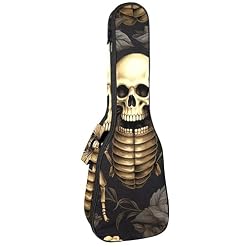Waterproof Oxford Cloth Ukulele Bag Fairy with Bird and Flower Durable & Stylish Ukulele Case with Storage Skull Bees Print - Les Beatles, Paul McCartney, John Lennon, RIngo Starr, George Harrison