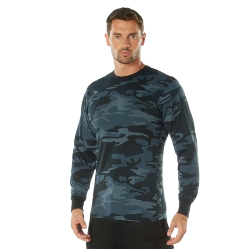 Image of Rothco Long Sleeve Camo T-Shirt | Rugged Camouflage Crew Neck T Shirt, Comfortable Casual Tee for Men & Women