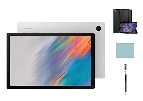 SAMSUNG Galaxy Tab A8 Android WiFi Tablet, 10.5'' Touchscreen (1920x1200) LCD Screen, 128GB Storage, Bluetooth, Android 11 OS, Silver with Accessories -  SM-T56x