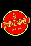  Sowjetunion Flaggen Notizbuch: Schönes Sowjetunion Flaggen Notizbuch mit 120 karierten Seiten im A5 Format