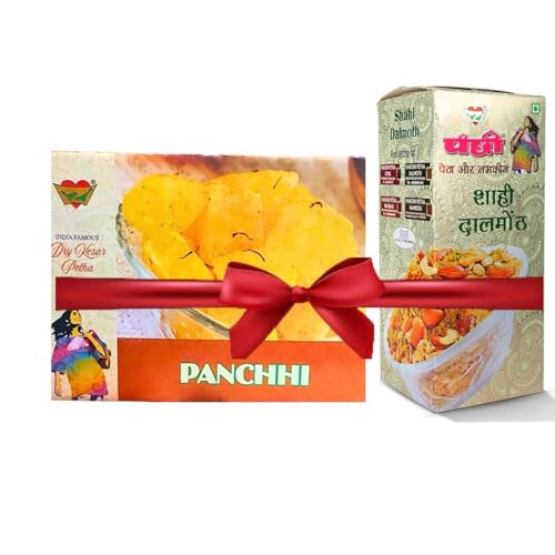 Image of Panchhi Ka Petha COMBO (1Kg Kesar Petha + 400g Shahi Dalmoth) - Original Agra Petha |Made with Premium Kesar Saffron (Since 1926), Dry Fruits & Spicy, Lentil Mix Indian Snack, Fresh & Tasty & Perfect