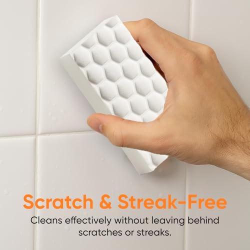 Image of Superio High-Density Miracle Eraser Sponges - 72 Count - Powerful, Long-Lasting Scrubbers for Stubborn Dirt