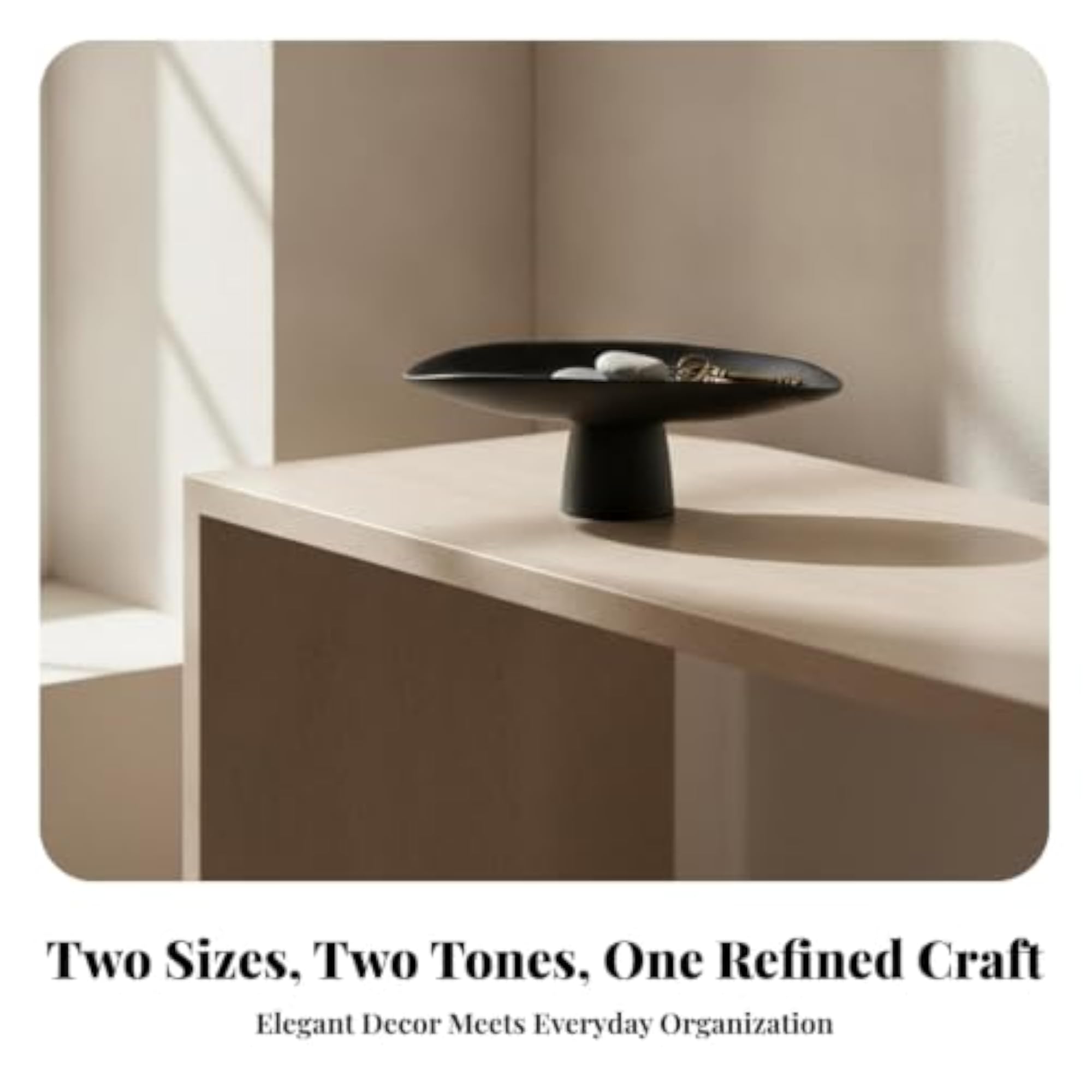 Modern Oval Pedestal Tray for Tabletop Display