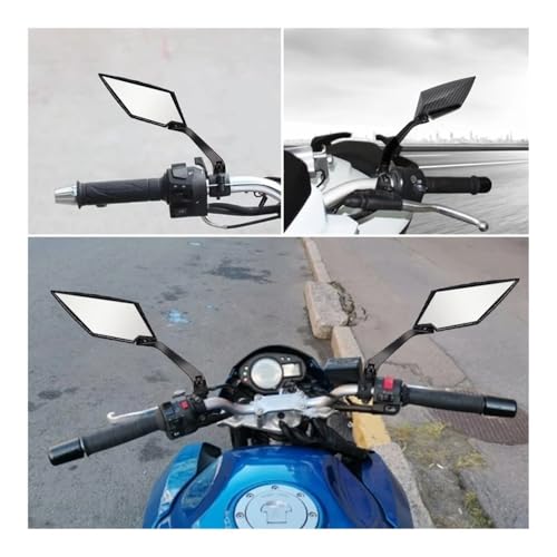 Espejos laterales para motocicleta que eliminan puntos ciegos retrovisores de manillar 6