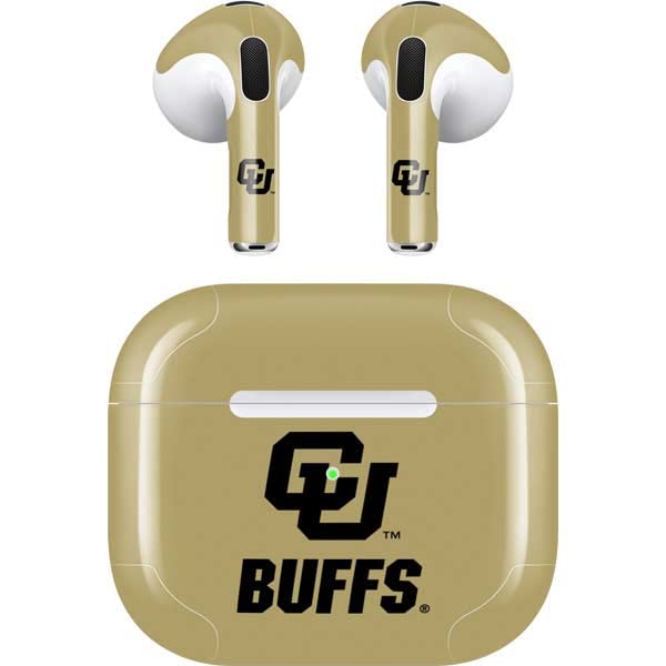 Skinit Decal Audio Skin Compatible with Apple AirPods (3rd Gen, 2021) - Officially Licensed CU Buffs Design