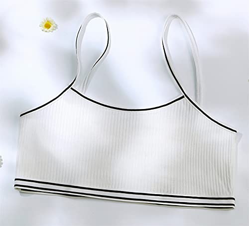 Betusline 3-Pack Girls' Spaghetti Strap Pullover Everyday Bras, 6-18 Years2