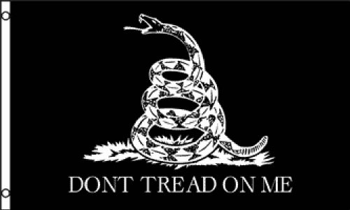 Don't Tread On Me (Black) Flag 3x5ft Poly