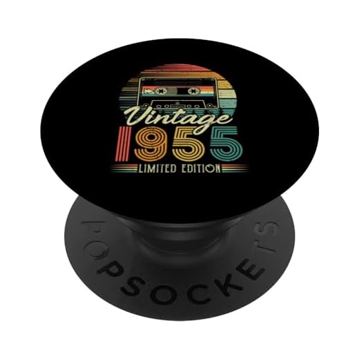 1955 Vintage Cumpleaños Retro Edición Limitada Hombres Mujer PopSockets PopGrip Intercambiable
