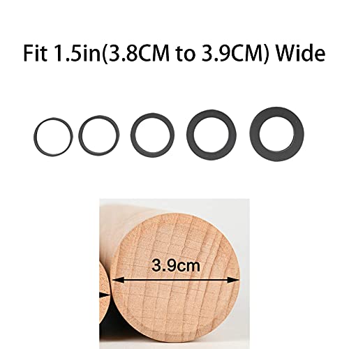 Silicone Guide Rings For Rolling Pin (10 Piece Set) Silicon Thickness Spacer Bands For Baking Dough Roller Fit 1.5 Inches(3.8Cm) Wide Roll Pins,By Folksy Super Kitchen #TOP3