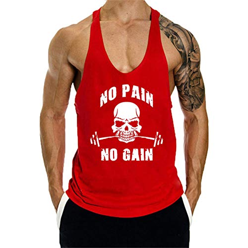Camisetas de Tirantes Entrenamiento Fitness Gimnasio Chaleco Músculo Tops Camisa sin Mangas Fit para Hombre