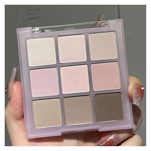 9 Color Full Matte Eye Shadows Palette For Women,Soft Blendable Matte Nudes Cold brown Shades for Natural Looks，Warm Nude Eyeshadow Palette (08# Milk Tea)
