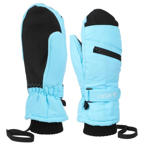 Guantes cálidos de invierno impermeables para hombre y mujer compatibles con móvil