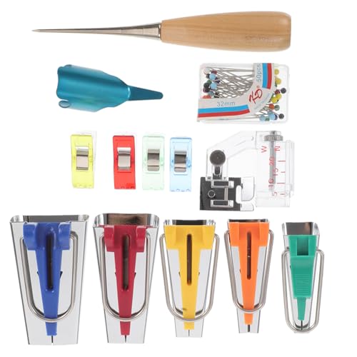 NUOBESTY 1 Juego Dispositivo Para Atar Los Bordes Del Fabricante De Cinturones Herramientas Para Acolchar Fabricantes De Cinta Al Bies Herramientas De Costura De Bricolaje El Plastico
