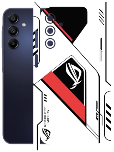 Image of AtOdds - Full Body Back Screen Guard Protector Film - Lamination Wrap Skin Sticker Compatible with Samsung Galaxy A15 (5G) | Scratchproof Matte Finish (RogRed)