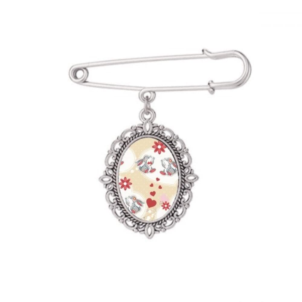 Broche lapin gris mignon, finition haut de gamme pour robe