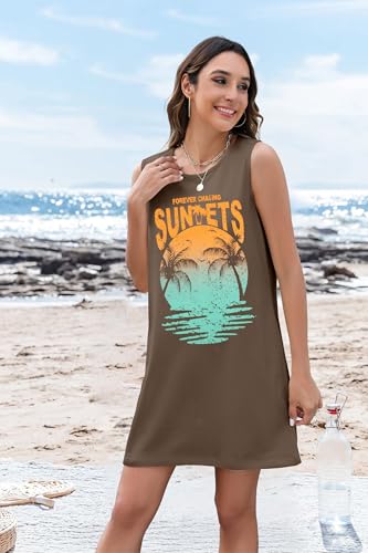Summer Sundress for Women Graphic Mini Tank Dress Sleeveless Beach Dresses Short Casual Sun Dresses2