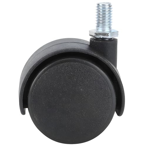 Image of Breewell Chair Wheel Universal Standard Size Revolving Thread Grip Stem-(5 Pieces) Black