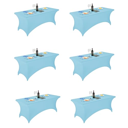 FORLIFE 6Pack Spandex Table Covers for 6ft Tables