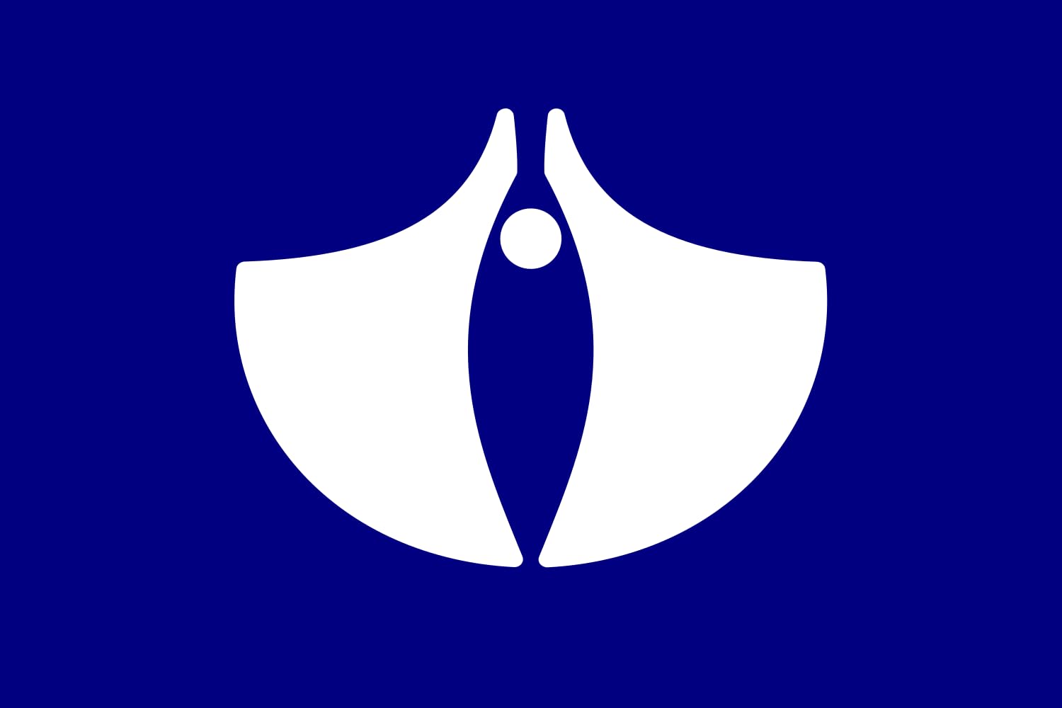 Drapeau Kumaishi Hokkaido 1968-2005 emblème grand format décoratif historique