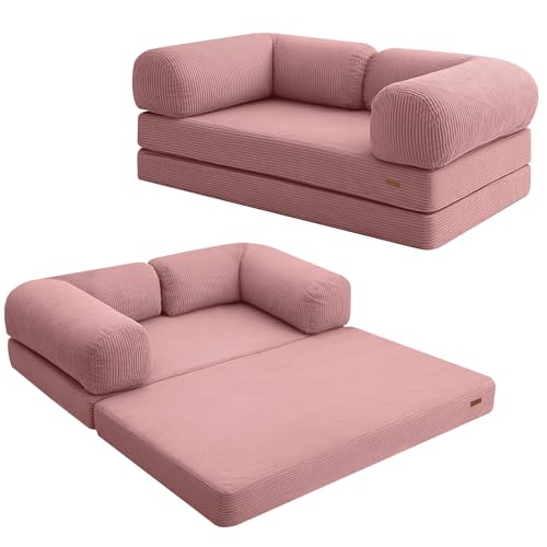 Consejos para Comprar Sofa Cama Mlm Top 5. 49 COMAX - Sofá cama plegable tamaño Queen, 4 en 1, plegable, sofá de futón con reposabrazos, colchón para dormir, silla plegable, cómoda, portátil, para sala de estar,...