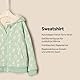 Amazon Essentials x Sofia Grainge Unisex Kinder Kapuzenpullover mit Reißverschluss, Blassgrün Häschen, 3 Jahre