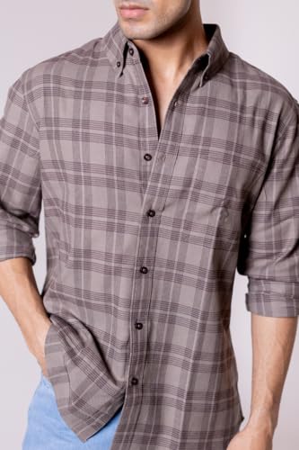 Image of Men's Regular Fit Reversible Checkered Shirt