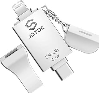 Apple MFi Certified 256GB Photo-Stick for iPhone, 3 in 1 USB3.0 iOS USB Flash-Drive, Photo-Storage-for-iPhone, Memory-Sticks Thumb Drives for iPhone Backup Memory Stick for iPhone iPad Samsung PC iMac