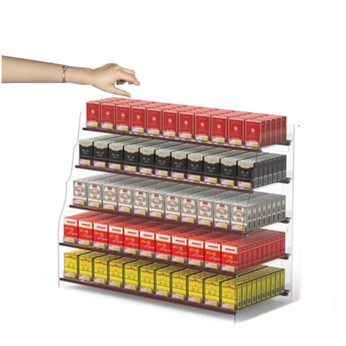 Présentoir automatique à cigarettes en acrylique mural transparent pour supérette