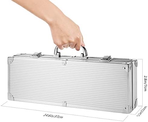 BBQ Accessories BBQ Barbecue Tools, Youngdo 20PCS Barbecue Utensil Set Stainless Steel Barbecue Grilling Accessories Tools with Aluminum Storage Case Ideal for Outdoor Camping Party