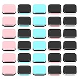 Vicloon Magnete für Magnettafel, 30 Stück Haftmagnete, Quadratischer Magnet für Whiteboard, Magnettafel, Kühlschrank, Magnetwand, 22 mm, 4 Farben