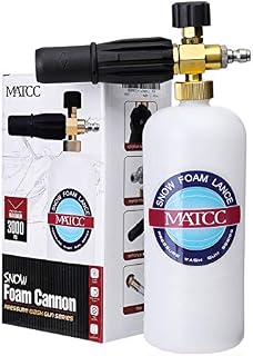 MATCC Foam Cannon II Foam Nozzle Pressure Washer Jet Wash with 1/4" Quick