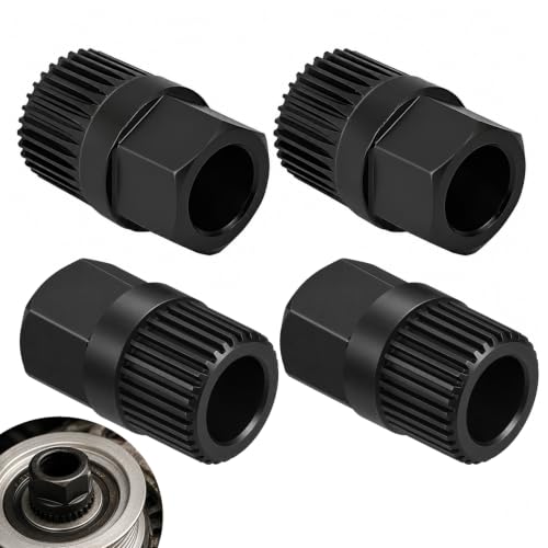 TFZZZDP 4 PCS Outil de Démontage de Poulie d'Alternateur 33 Dents, Outil Extraction Poulie Moteur Voiture, Douille Réparation Alternateur Universel, Kit Acier Durable Haute Résistance