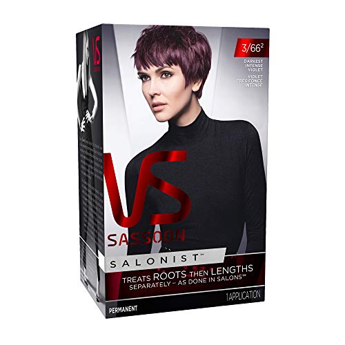 Vidal Sassoon Salonist Permanent Hair Dye, 3/66 2 Darkest Intense Violet Hair Color, Pack of 1
