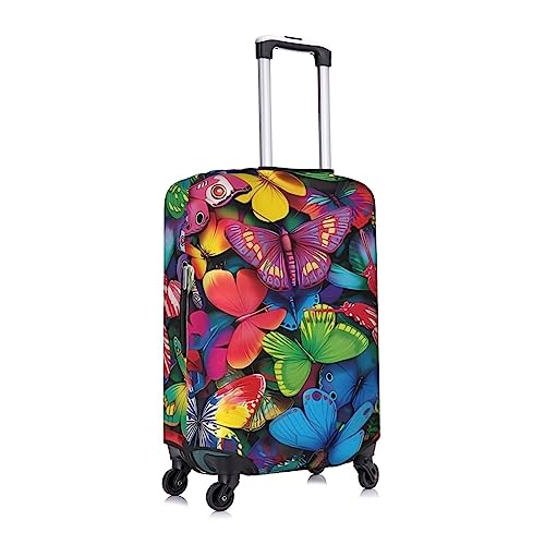 Housse protection valise fermeture éclair motif papillon Dehiwi S - 3
