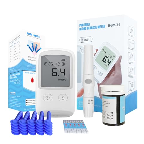Blood Glucose Monitor Kit Blood Sugar Monitor, Blood Sugar Test K...