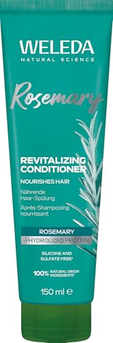WELEDA Bio Rosmarin Revitalising Conditioner - Naturkosmetik Haarpflege Spülung mit Jojobaöl, Rosmarinöl & Arginin für natürlichen Glanz & Volumen. Haarspülung ohne Silikone & Sulfate (vegan, 150ml)