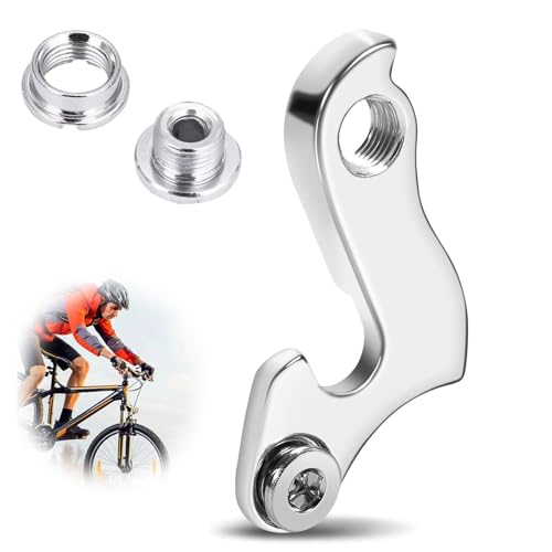 1PCS Cycling Bicycle Rear Gear Transmission with Screw, Aluminium Alloy Bike Rear Derailleur Hanger, Bicycle Tail Hook for Adapter Replace Part Frame Mountain Road Racing Cycling